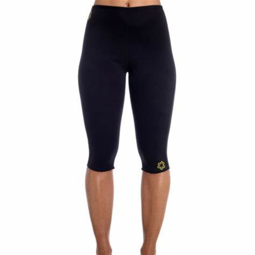 ZAGGORA HOT PANTS Black Yoga Scuba Pants Workout Exercise Walking Pickleball L